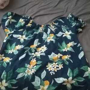 A off the shoulder shirt